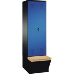 C+P Doppelspind 4905220S10057 Sitzbank 2Abteile B600mm Sgr/ebl -Lagermöbel 0b0a56f4 791d 4b12 aea3 a23a5eb448bb