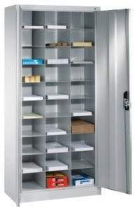 Aufsatzschrank, F. Büro-Flügeltürenschrank, HxBxT 790x1200x400mm, M. Böden, Doppel-Flügeltür, Korpus Stahl RAL7035 9 Aufsatzschrank, F. Büro-Flügeltürenschrank, HxBxT 790x1200x400mm, M. Böden, Doppel-Flügeltür, Korpus Stahl RAL7035 – Bild 7