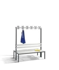 Umkleidebank, LxT 2000x400mm, PVC-Leisten, Gestell Schwarzgrau 14 Umkleidebank, LxT 2000x400mm, PVC-Leisten, Gestell Schwarzgrau -Lagermöbel 16654e03 654c 43bd 9c3f dc22c0b91852 3