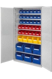 Schrank Mit Kästen, HxBxT 1690x700x300mm, 14xStahlboden, 90 Kästen, Zyl.-Schl. 9 Schrank Mit Kästen, HxBxT 1690x700x300mm, 14xStahlboden, 90 Kästen, Zyl.-Schl. – Bild 7