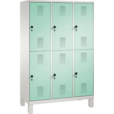 C+P Doppelstockspind 4935032S10009 Sitzbank 6Fächer B1200mm Lgr/lgn 4 C+P Doppelstockspind 4935032S10009 Sitzbank 6Fächer B1200mm Lgr/lgn – Bild 2