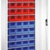 Schrank Mit Kästen, HxBxT 1980x1000x420mm, 9xStahlboden, 40 Kästen, Zyl.-Schl. -Lagermöbel 383edfc6 0ec2 4836 bccd a984da146fef