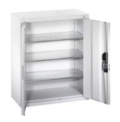 Systemschrank, HxBxT 1980x700x300mm, 18xStahlboden, Zyl.-Schl., Korpus RAL7035, Front RAL7035 -Lagermöbel 3fffac8b 68a6 4b7f 9502 11fb363fcbc3 7