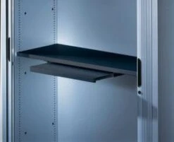 Fachboden M. Auszugplatte, F. Rollladenschrank, F. Schrank B 1000mm, Stahl, Schwarzgrau