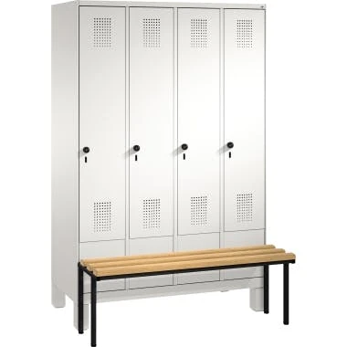 C+P Umkleidespind 4905040S10000 Sitzbank 4Abteile B1200mm Lgr/lgr 4 C+P Umkleidespind 4905040S10000 Sitzbank 4Abteile B1200mm Lgr/lgr – Bild 2