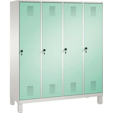 C+P Umkleidespind 4901042S10064 Füße 4Abteile B1600mm Lgr/lgn 3 C+P Umkleidespind 4901042S10064 Füße 4Abteile B1600mm Lgr/lgn