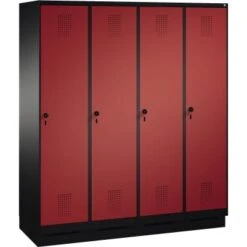 C+P Umkleidespind 4905042S10135 Sitzbank 4Abteile B1600mm Sgr/rrt -Lagermöbel 5c5f68b5 96dc 4a16 a1b6 496b95f7bd1a 1