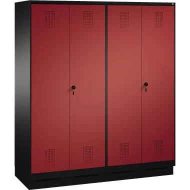 C+P Doppelspind 4901242S10004 Füße 4Abteile B1600mm Sgr/rrt 4 C+P Doppelspind 4901242S10004 Füße 4Abteile B1600mm Sgr/rrt – Bild 2