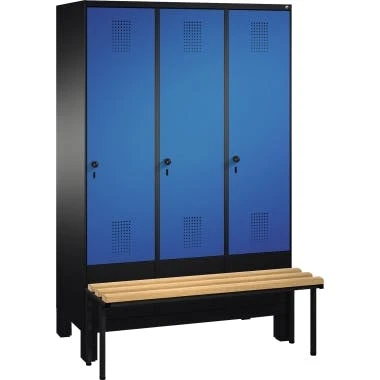 C+P Umkleidespind 4901032S10075 Füße 3Abteile B1200mm Sgr/ebl 5 C+P Umkleidespind 4901032S10075 Füße 3Abteile B1200mm Sgr/ebl – Bild 3