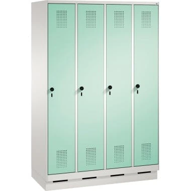 C+P Umkleidespind 4510040S10020 Sockel 4Abteile B1200mm Lgr/lgr 4 C+P Umkleidespind 4510040S10020 Sockel 4Abteile B1200mm Lgr/lgr – Bild 2