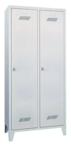 Garderobenschrank, RAL7035, HxBxT 1800x900x500mm, 3x2 Abt., Abt. B 300mm, Drehriegel, Füße, Korpus RAL7035, Front RAL7035 9 Garderobenschrank, RAL7035, HxBxT 1800x900x500mm, 3x2 Abt., Abt. B 300mm, Drehriegel, Füße, Korpus RAL7035, Front RAL7035 – Bild 7