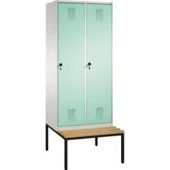 C+P Umkleidespind 4510022S10047 Füße 2Abteile B800mm Lgr/lgn -Lagermöbel a58b78b8 cedf 4fd1 9c36 13335e103aeb