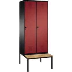 C+P Doppelspind 4905222S10086 Sitzbank 2Abteile B800mm Sgr/rrt -Lagermöbel a9b660f2 f017 4ebe 91aa 8ea1908fc632