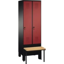 C+P Umkleidespind 4901020S10170 Füße 2Abteile B600mm Sgr/rrt 12 C+P Umkleidespind 4901020S10170 Füße 2Abteile B600mm Sgr/rrt -Lagermöbel b04df13f 732b 4af2 8148 537282479d5d