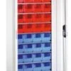 Schrank Mit Kästen, HxBxT 1980x700x300mm, 11xStahlboden, 48 Kästen, Zyl.-Schl., Korpus RAL7035, Front RAL7035 -Lagermöbel b452c2cf 47cf 42dd b46e dd1d2a4fcb6a 9