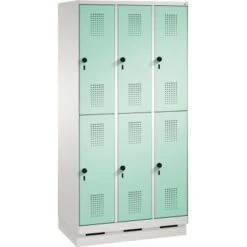 C+P Doppelstockspind 4935030S10010 Sitzbank 6Fächer B900mm Lgr/lgn -Lagermöbel bf5cbe82 ef3b 4155 9e27 bc89e044504b 1