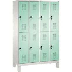 C+P Doppelstockspind 4931040S10080 Füße 8Fächer B1200mm Lgr/lgn