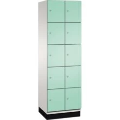 Lagermöbel 11 C+P Fächerschrank 4510420S10011 Sockel 10Fächer B600mm Lgr/lgn