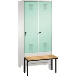 C+P Umkleidespind 4510022S10047 Füße 2Abteile B800mm Lgr/lgn -Lagermöbel fcb70906 53d9 4c9b 84b2 8bf200ed9971